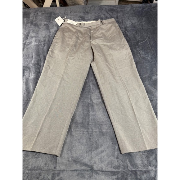 Perry Ellis Dress Pants Quarry Gray TENCEL Blend New With Tags 34x30 - Picture 1 of 14